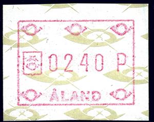 Stamp, Frama model 1984, Åland Islands,  
