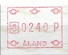 Stamp, Frama model 1984, Åland Islands,  