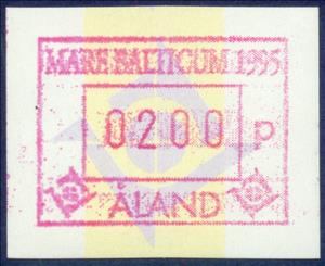 Stamp, Frama Mare Balticum 1995, Åland Islands,  