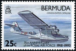 Stamp, Consolidated Catalina, Bermuda,  , Aviation, Air Forces, Aircrafts