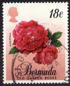 Stamp, Agripina, Bermuda,  , Flowers, Roses