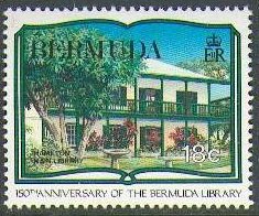 Stamp, Hamilton Main Library, Bermuda,  , Libraries