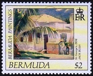 Stamp, St. George's, 1934, by Jack Bush, Bermuda,  , Paintings