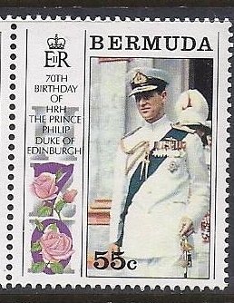 Stamp, Elizabeth & Philip, Birthdays, Bermuda,  , Royalty, Queens