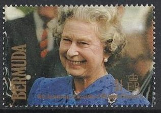 Stamp, Queen Elizabeth II's Accession to the Throne, 40th Anniv., Bermuda,  , Royalty, Famous People