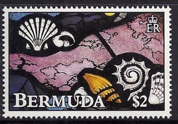 Stamp, Seashells, Bermuda,  , Paintings