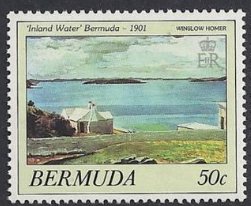 Stamp, Inland Water, 1901, Bermuda,  , Paintings