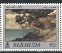 Stamp, Bermuda Landscape, 1901, Bermuda,  , Paintings