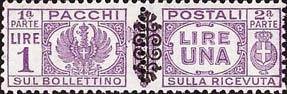 Stamp, Pacchi Postali, Italy,  