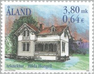 Stamp, Architecture, Åland Islands,  , Houses, Architecture, Buildings
