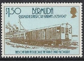 Stamp, No. 31, ship Prince David, Bermuda,  , Ships, Railways, Transport