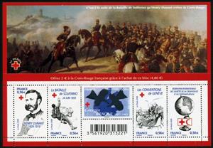 Booklet, Red Cross - 150th anniversary of the Battle of Solferino, France,  , Red Cross and Red Crescent