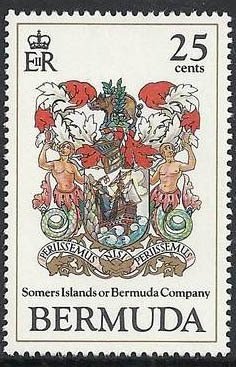 Stamp, Arms of Bermuda Company, Bermuda,  , Coats of Arms