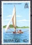 Stamp, Fitted Dinghies, Bermuda,  , Sailing Ships