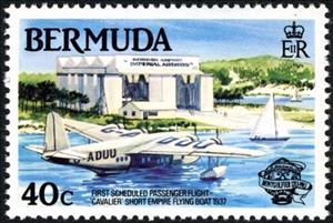 Stamp, Cavalier, 1937, Bermuda,  , Aviation, Aircrafts