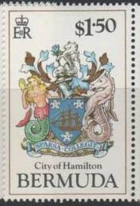 Stamp, Arms of Hamilton, 1957, Bermuda,  , Coats of Arms