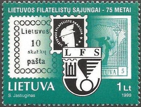 Emblem of Philatelic Society, 1918 and 1991 stamps