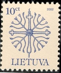 Top of the roadside pole in Rietavas