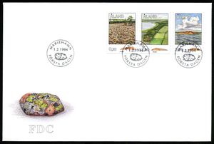 First Day Cover, Rock formations, Åland Islands,  