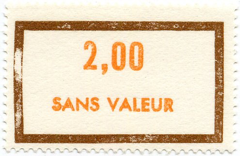 Timbre fictif de cours d'instruction