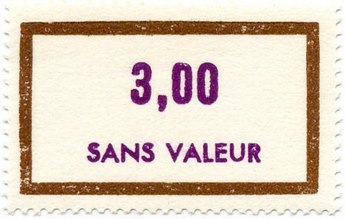 Timbre fictif de cours d'instruction