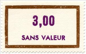 Stamp, Timbre fictif de cours d'instruction, France,  