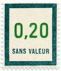 Timbre fictif de cours d'instruction