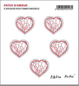 Mini Sheet, Cœur Adeline André, France,  