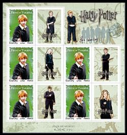 Souvenir Sheet, Ron Weasley, France,  