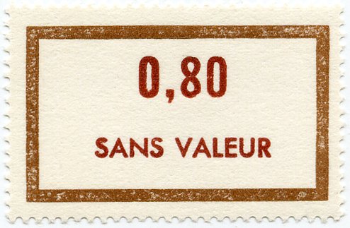 Timbre fictif de cours d'instruction