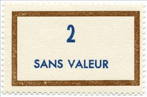 Stamp, Timbre fictif de cours d'instruction, France,  