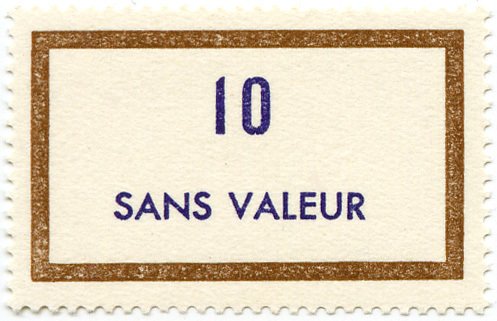 Timbre fictif de cours d'instruction