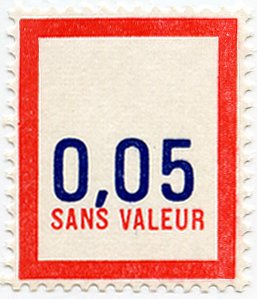 Stamp, Timbre fictif de cours d'instruction, France,  , Philately