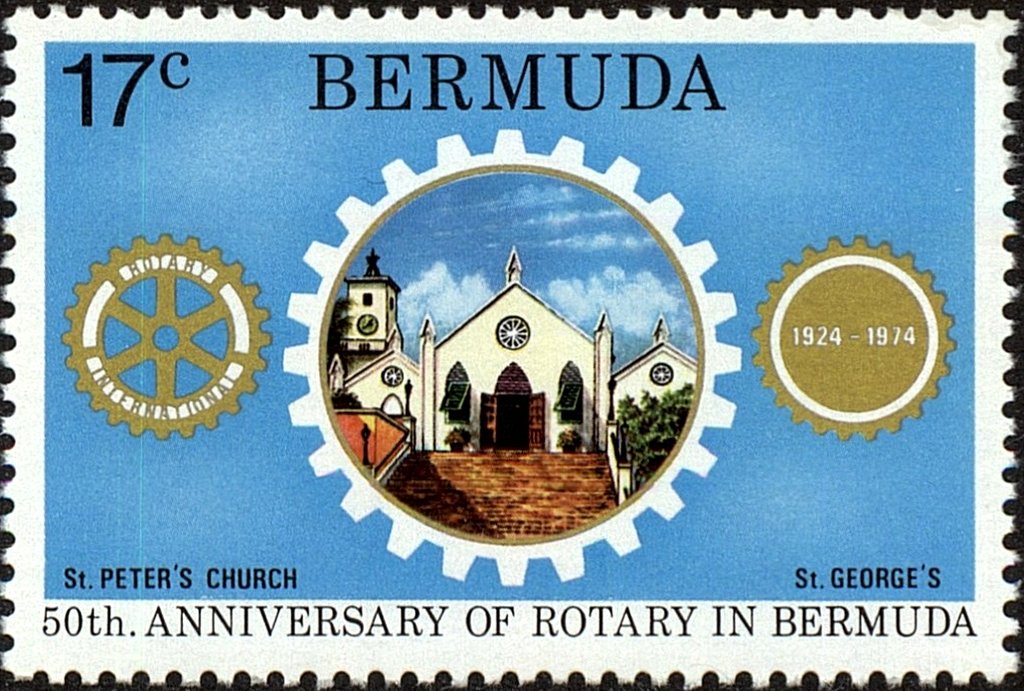 Rotary Emblem, St. Peter's Church, St. George's