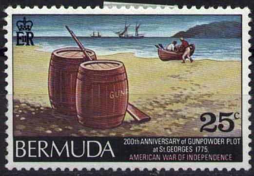 Gun powder barrels on beach