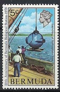 Launching of bathysphere from "Ready."