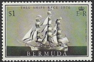 Stamp, Cutty Sark (silver trophy), Bermuda,  