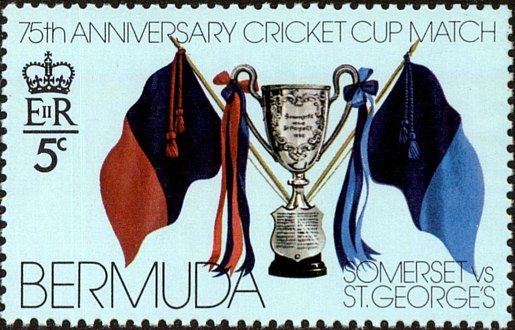 Silver Cup Trophy and Crossed Club Flags