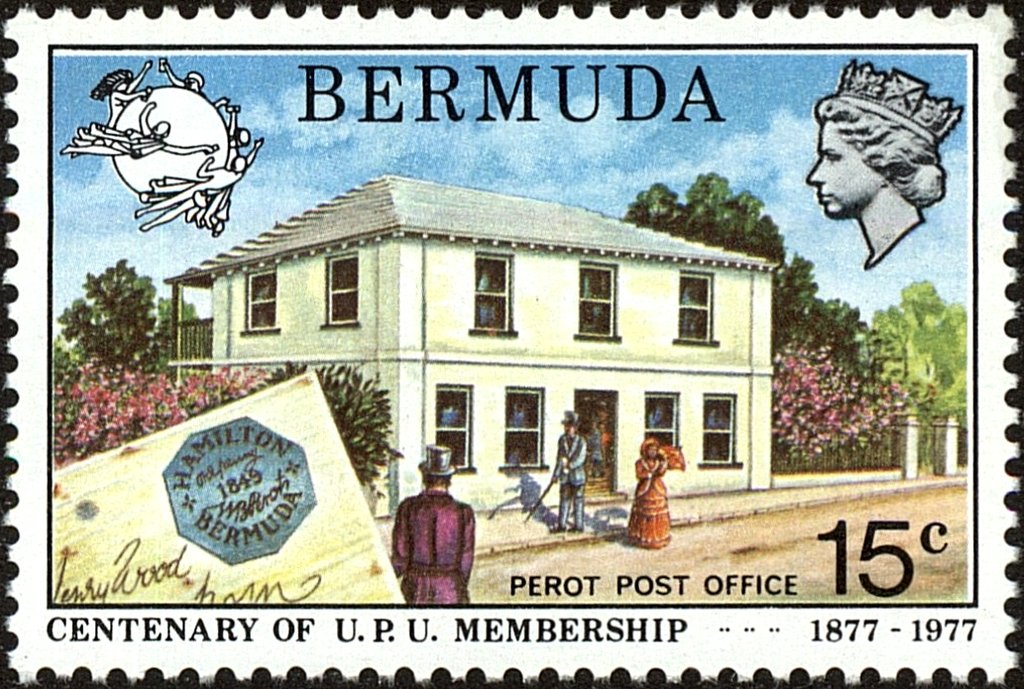 UPU Emblem, Perot Post Office and Perot Stamp