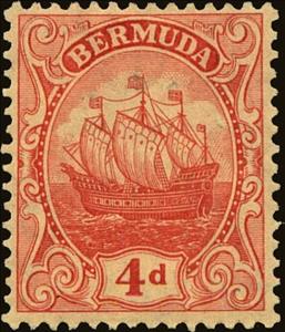 Stamp, Caravel, Bermuda,  , Ships