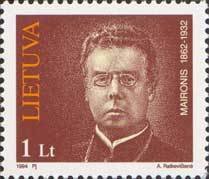 Portrait of Jonas Maciulis Maironis (writer, 1862-1932)