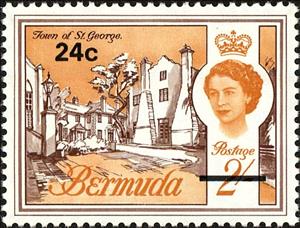 Stamp, Town of St. George, Bermuda,  , Tourism, Buildings