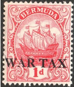 Stamp, War Tax, Bermuda,  