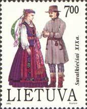 Costumes of Suvalkija.