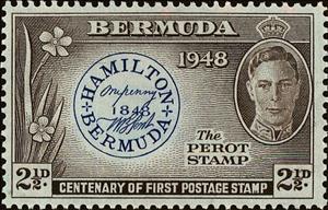Stamp, Postmaster stamp of 1848, Bermuda,  , Stamps