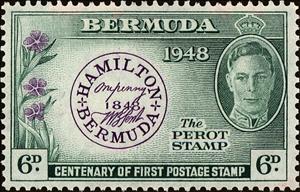Stamp, Postmaster stamp of 1848, Bermuda,  , Stamps