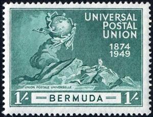 Stamp, Universal Postal Union, Bermuda,  , Postal Unions