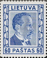 Stamp, Antanas Smetona, Lithuania,  