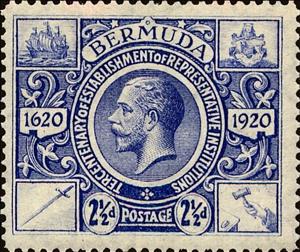 Stamp, King George V, Bermuda,  , Kings