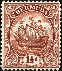 Stamp, Sailing ship "Sea Venture", Bermuda,  , Ships